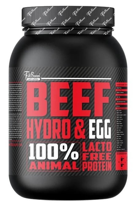 Fitboom Hydro Beef & Egg Protein 1000 g - karamel