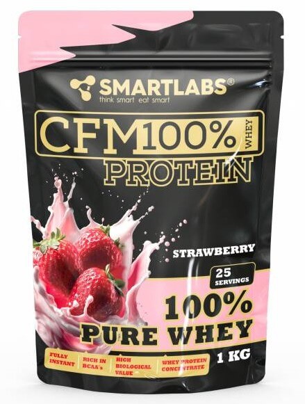 Smartlabs CFM 100% Whey Protein 1000 g - jahoda