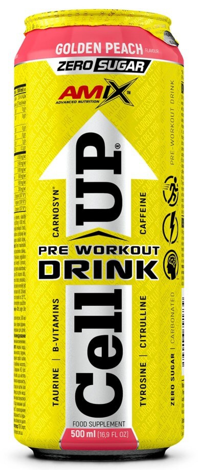Amix CellUp Preworkout Drink 500 ml - Golden Peach
