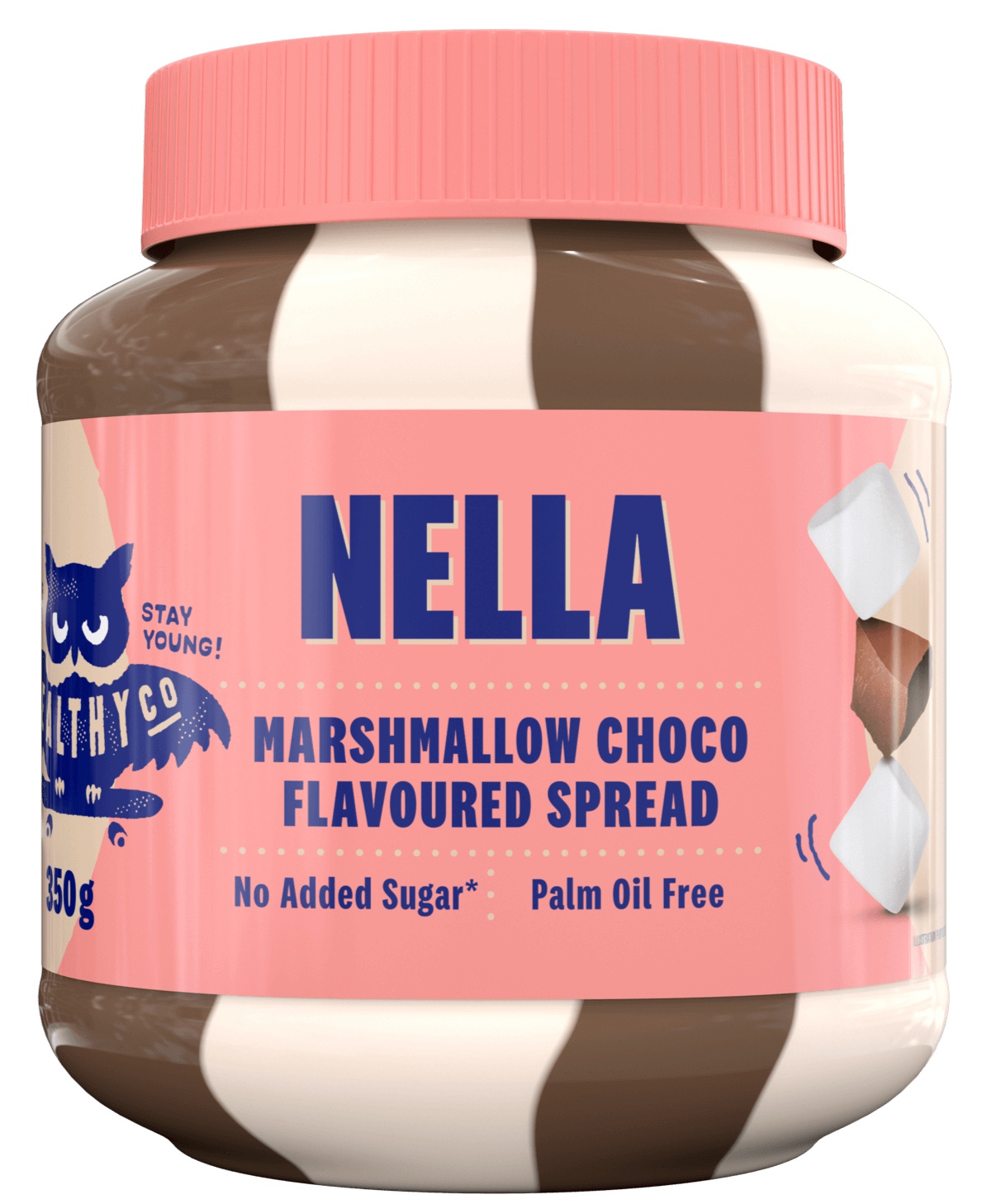 HealthyCo Nella 350 g - Marshmallow a čokoláda