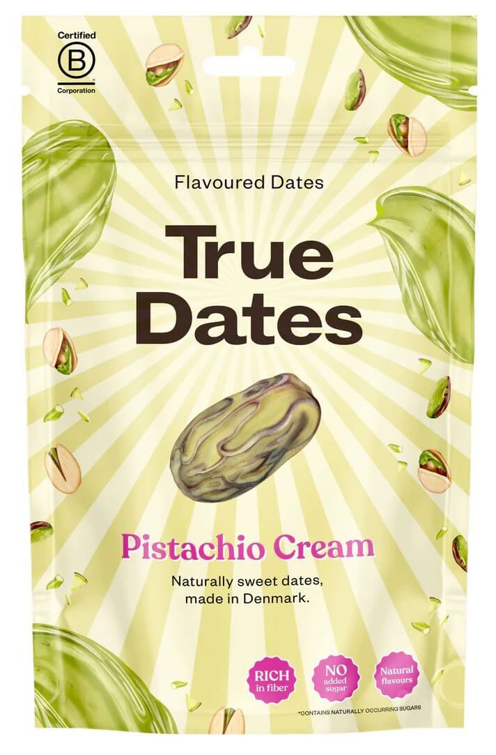 True co. True dates ochucené datle 100 g - pistácie