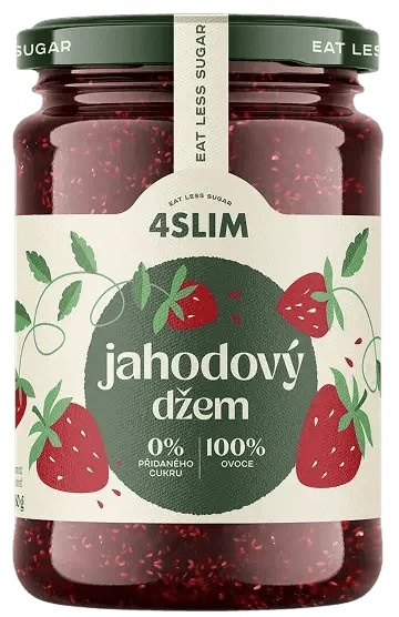 4Slim 100 % džem jahodový 280 g