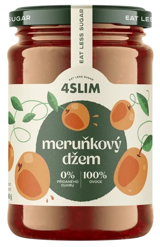 4Slim Džem Bez Přidaného Cukru 280 g - meruňka
