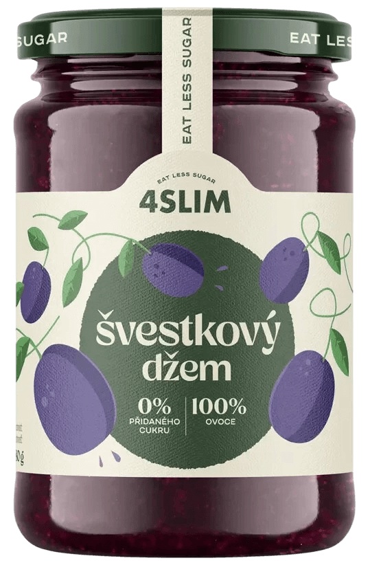 4Slim Džem Bez Přidaného Cukru 280 g - švestka