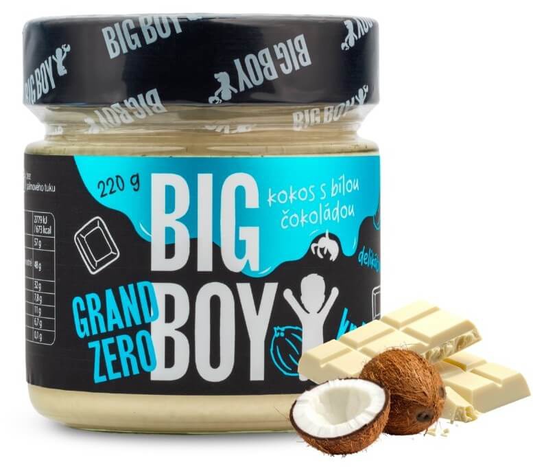 Big Boy Grand Zero 220 g - kokos s bílou čokoládou