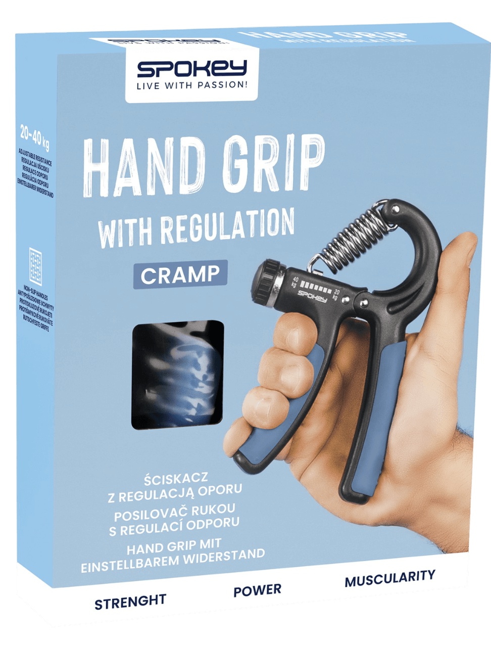 Spokey Hand Grip With Regulation Cramp 20-40 kg