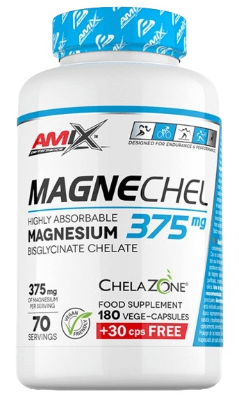 Amix Magnechel Magnesium Bisglycinate Chelate 375 mg 210 kapslí