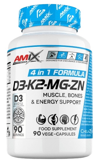 Amix D3-K2-Mg-Zn 90 kapslí