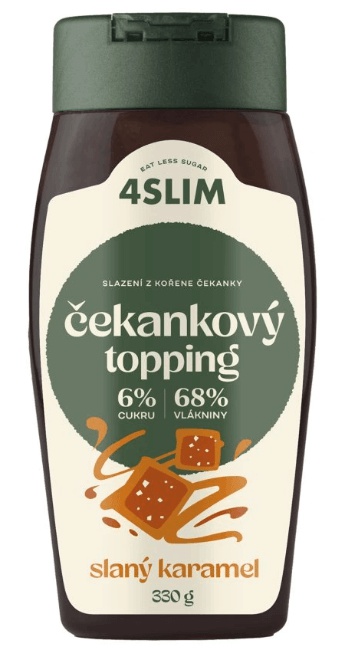 4Slim Čekankový topping 330 g - slaný karamel