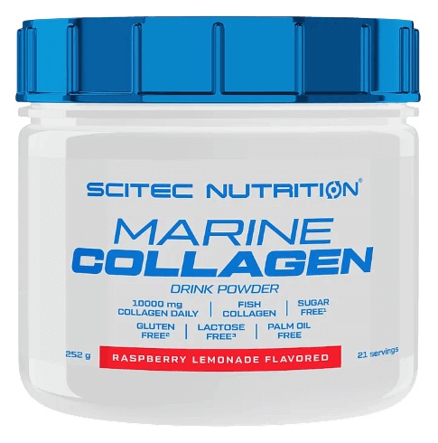 Scitec Marine Collagen Drink Powder 252 g - malina