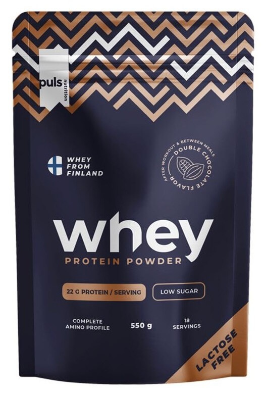 Puls Nutrition Whey Protein Lactose Free 550 g - dvojitá čokoláda