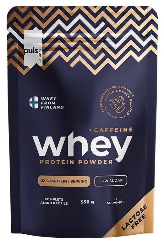 Puls Nutrition Whey Protein Lactose Free 550 g - ledová káva s kofeinem