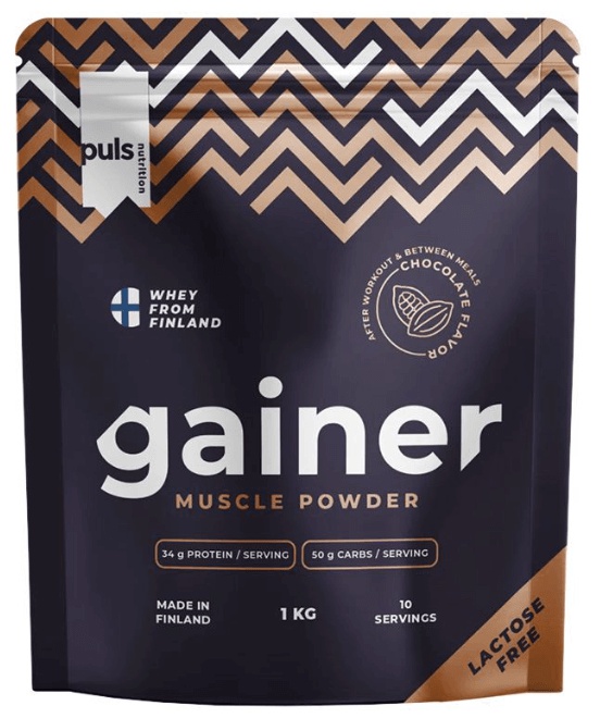 Puls Nutrition Lactose Free Gainer 1000 g - čokoláda