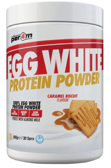 Per4m Egg White Protein Powder 900 g - Caramel Biscuit