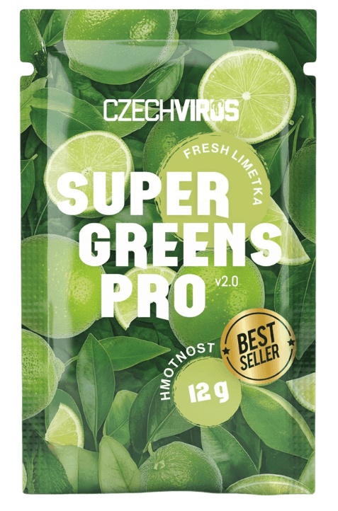 Czech Virus Super Greens PRO V2.0 12 g - limetkový fresh