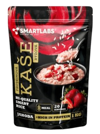 Smartlabs Proteinová Kaše Rýžová 1000 g - jahoda