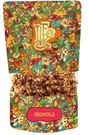 LifeLike Granola ořechová, Pečené musli, 400 g