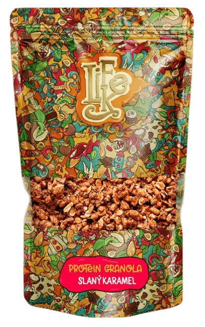 LifeLike Protein Granola se slaným karamelem, 400 g