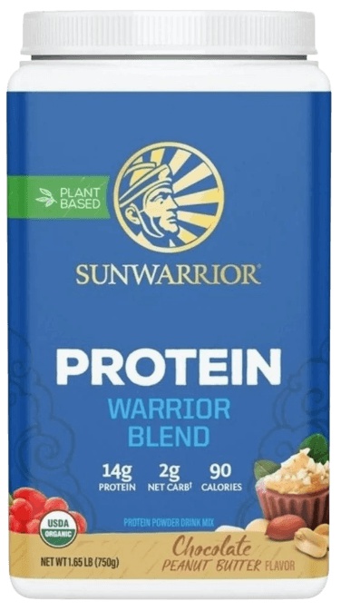 Sunwarrior Protein Warrior Blend 750g - Čokoládové arašídové máslo
