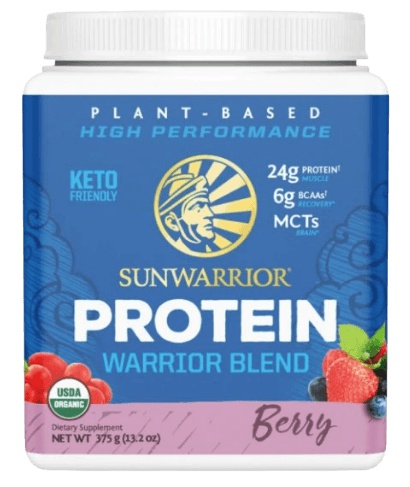 Sunwarrior Protein Warrior Blend 375g - berry