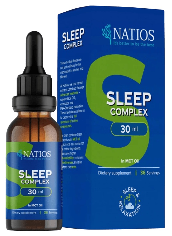 NATIOS Sleep Complex - Bylinné Kapky v MCT Oleji 30 ml