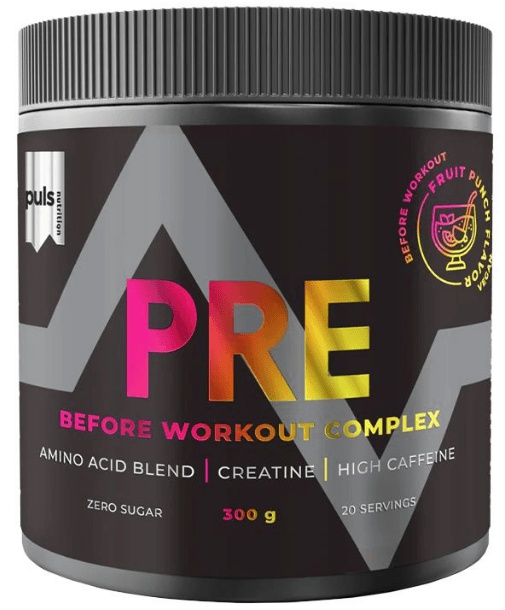 Puls Nutrition Pre-Workout Complex 300 g - ovocný punč