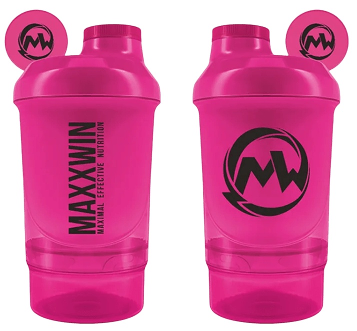 MAXXWIN Šejkr 300+150 ml - růžová