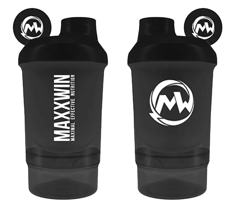 MAXXWIN Šejkr 300+150 ml - černá