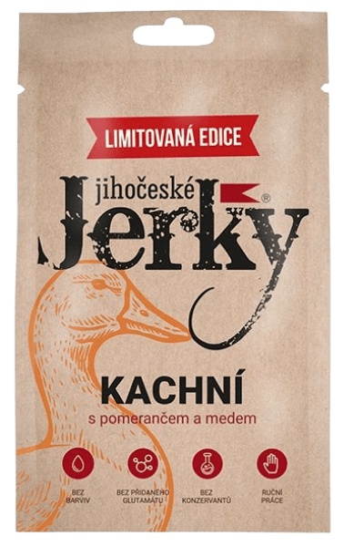 Jihočeské JERKY 20 g - kachní s pomerančem a medem