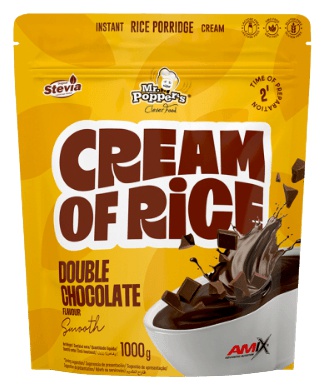 Amix Mr.Poppers Cream Of Rice 1000 g - Double Chocolate