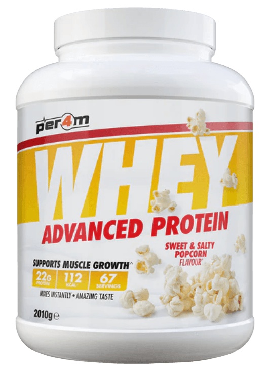 Per4m Whey Protein 2010 g - sladko/ slaný popcorn
