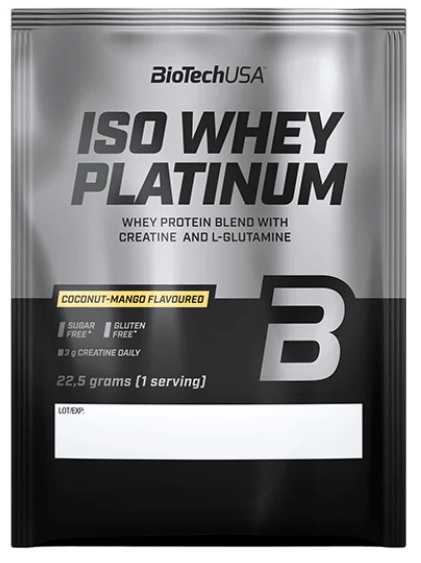 BioTechUSA Iso Whey Platinum 22,5 g - kokos a mango