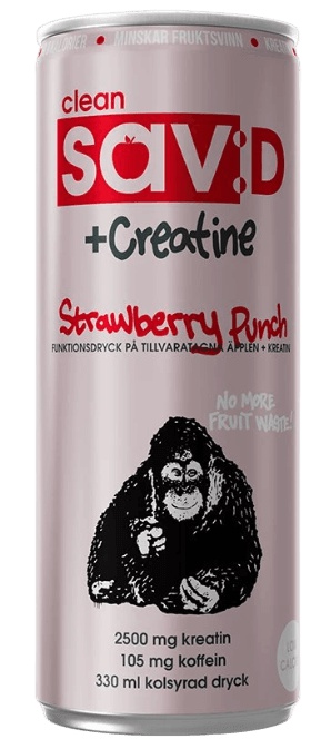 Clean Drink Sav:D + Kreatin 330 ml - Strawberry Punch