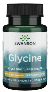 Swanson Glycine 500 mg 60 kapslí