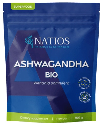 NATIOS BIO Ashwagandha Prášek 100 g
