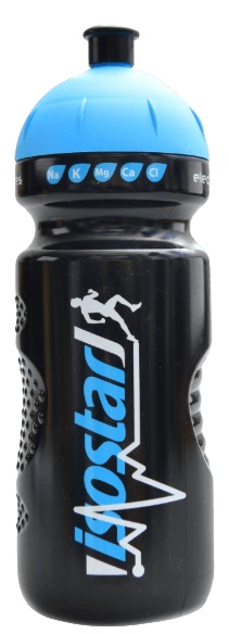 Isostar Láhev Bidon 650 ml - černo-modrá (push pull)