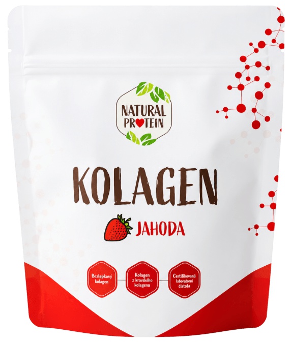 Natural Protein Kolagen 150 g - jahoda