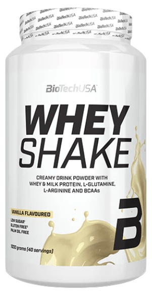 BioTechUSA Whey Shake 1000 g - vanilka + Šejkr Wave 600 ml ZDARMA