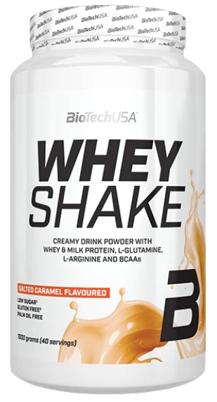 BioTechUSA Whey Shake 1000 g - slaný karamel + Šejkr Wave 600 ml ZDARMA