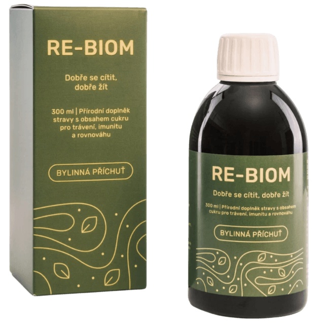 Precision Microbes Re-Biom Postbiotika 300 ml - bylinná příchuť