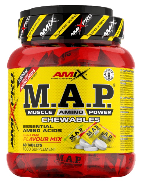Amix M.A.P. 2000 mg Chewables Tabs Zero Sugar 60 tablet - ovocná příchuť