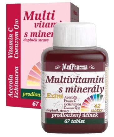 MedPharma Multivitamin s minerály 42 složek 67 tablet