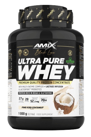 Amix Black Line Ultra Pure Whey Protein 1000 g - fine iced coconut