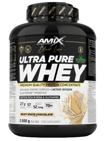 Amix Nutrition Black Line Ultra Pure Whey Protein 2000g - milky white chocolate