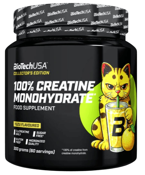 BioTechUSA 100% Creatine Monohydrate 300 g - Yuzu