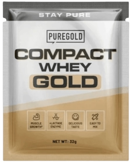 PureGold Compact Whey Protein 32 g - belgická čokoláda