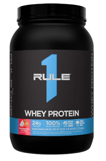 Rule 1 Whey Protein 905 g - Strawberries and Creme