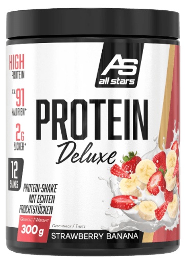 All Stars Protein Deluxe 300g - banán/jahoda