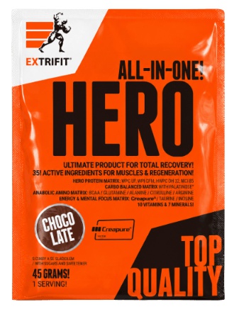 Extrifit Hero vzorek 45 g - ledová káva