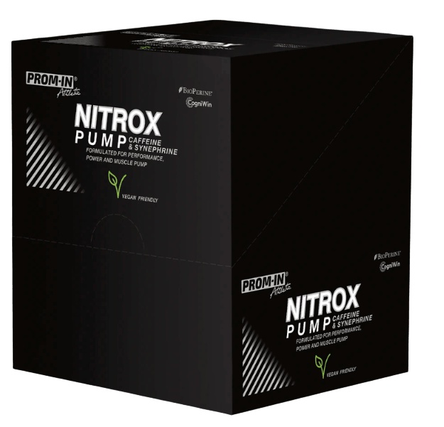 Prom-in Nitrox Pump Caffeine and Synephrine 10 x 22,5 g - malina/citron